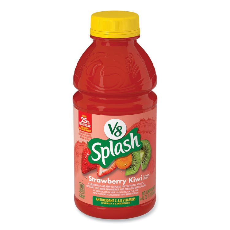 V-8® Splash, Strawberry Kiwi, 16 oz Bottle, 12/Carton, Ships in 1-3 Business Days (GRR35100012)