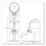 BUNN® ThermoFresh Server with Mechanical Sight Gauge, 128 oz, Silver/Black (BUN440000200) Each