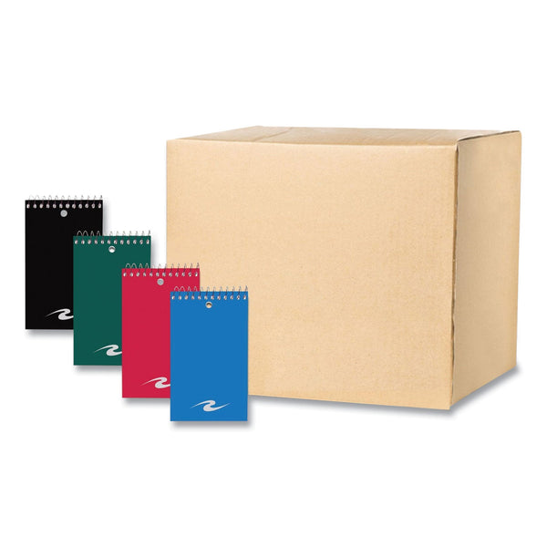 Roaring Spring® Memo Pad, Randomly Assorted Cover Color, Narrow Rule, 75 White 3 x 5 Sheets, 72/Carton (ROA14016CS) Case of 72