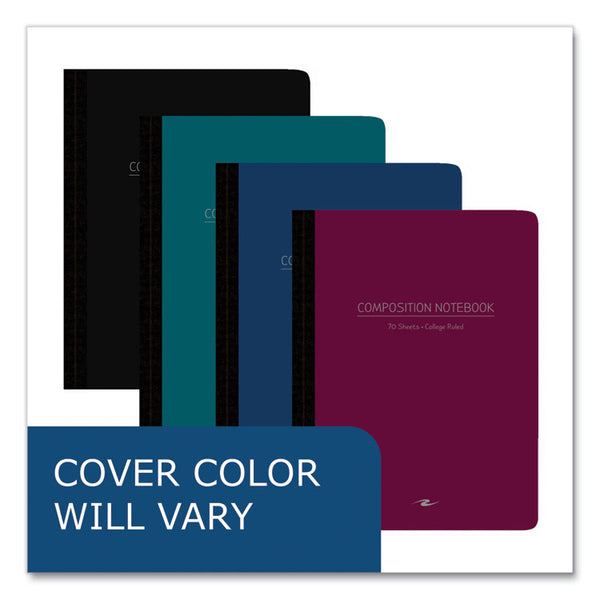 Roaring Spring® Poly Flex Composition Notebook, Med/College Rule, Asst Cover, (70) 9.75 x 7.5 Sheet, 24/CT, Ships in 4-6 Business Days (ROA77293CS)