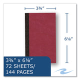 Roaring Spring® Sewn Memo Book, Narrow Rule, Red Cover, (70) 6 x 3.75 Sheets, 144/Carton, Ships in 4-6 Business Days (ROA76096CS) Case of 144
