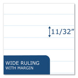 Roaring Spring® Flexible Cover Composition Notebook, Wide/Legal Rule, Manila Cover, (48) 8.5 x 7 Sheets, 72/CT, Ships in 4-6 Business Days (ROA77308CS)