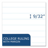 Roaring Spring® Stiff-Back Pad, Medium/College Rule, 100 White 8.5 x 11 Sheets, 36/Carton, Ships in 4-6 Business Days (ROA95288CS)