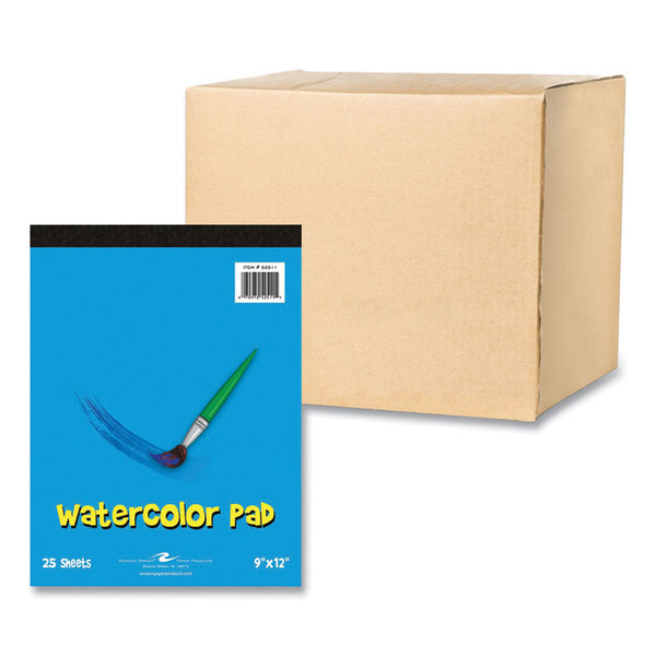 Roaring Spring® Kids Art Watercolor Notepad, 25 White 9 x 12 Sheets, 24/Carton, Ships in 4-6 Business Days (ROA52511CS) Case of 24