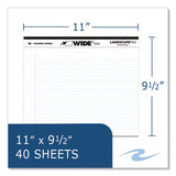 Roaring Spring® WIDE Landscape Format Writing Pad, Medium/College Rule, 40 White 11 x 9.5 Sheets, 18/Carton, Ships in 4-6 Business Days (ROA74510CS)