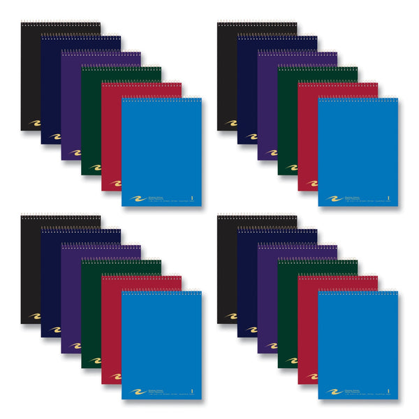 Roaring Spring® Flipper Subject Wirebound Notebook, 1-Subject, Asst Cover Colors, (80) 8.5 x 11.5 Sheets, 24/CT (ROA11186CS) Case of 24