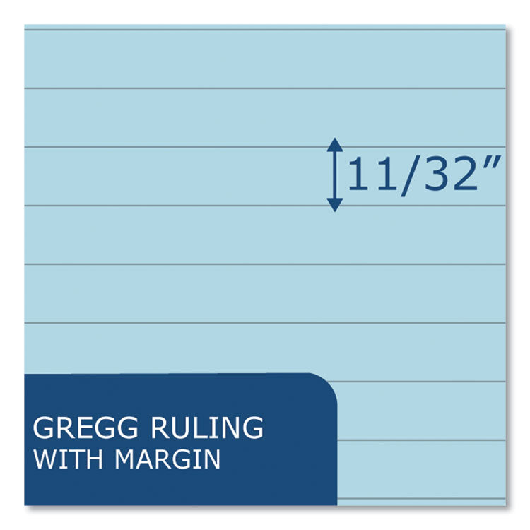 Roaring Spring® EnviroShades Steno Pad, Gregg Rule, White Cover, 80 Blue 6 x 9 Sheets, 24 Pads/Carton, Ships in 4-6 Business Days (ROA12284CS)