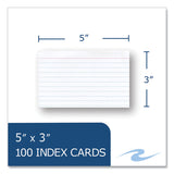 Roaring Spring® Environotes Recycled Index Cards, Narrow Rule, 3 x 5 White, 100 Cards, 36/Carton, Ships in 4-6 Business Days (ROA74824CS)
