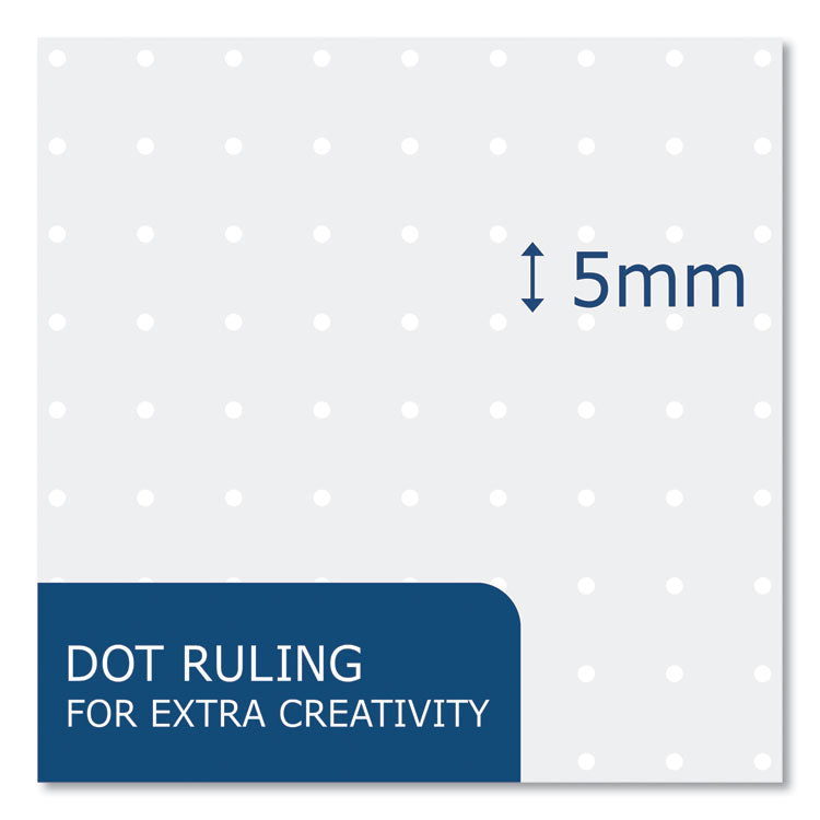 Roaring Spring® Whitelines Notebook, Dot Rule (5 mm), Gray/Orange Cover, (70) 8.25 x 5.75 Sheets, 12/Carton (ROA17006CS) Case of 12