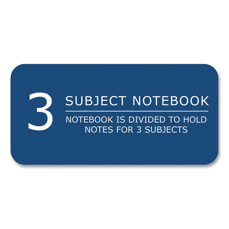 Roaring Spring® Genesis Notebook, 3-Subject, Medium/College Rule, Randomly Asst Cover Color, (150) 11x9 Sheets, 12/CT, Ships in 4-6 Bus Days (ROA13114CS)