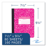 Roaring Spring® Ruled Composition Book, Grade 3 Manuscript Format, Magenta Marble Cover, (80) 9.75 x 7.5 Sheet, 48/CT, Ships in 4-6 Bus Days (ROA97227CS)