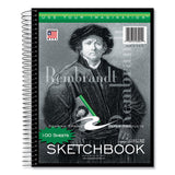 Roaring Spring® Sketch Book, 60-lb Drawing Paper Stock, Rembrandt Photography Cover, (100) 11 x 8.5 Sheets,12/CT, Ships in 4-6 Business Days (ROA53101CS) Case of 12
