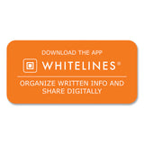 Roaring Spring® Whitelines Notebook, Dot Rule (5 mm), Gray/Orange Cover, (70) 8.25 x 5.75 Sheets, 12/Carton (ROA17006CS) Case of 12