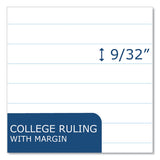 Roaring Spring® Gummed Pad, Medium/College Rule, 50 White 8.5 x 11 Sheets, 36/Carton, Ships in 4-6 Business Days (ROA95139CS)