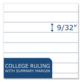 Roaring Spring® Subject Wirebound Notebook, 1-Subject, Medium/College Rule, Asst Cover, (80) 11 x 9 Sheets, 24/Carton, Ships in 4-6 Bus Days (ROA11299CS) Case of 24