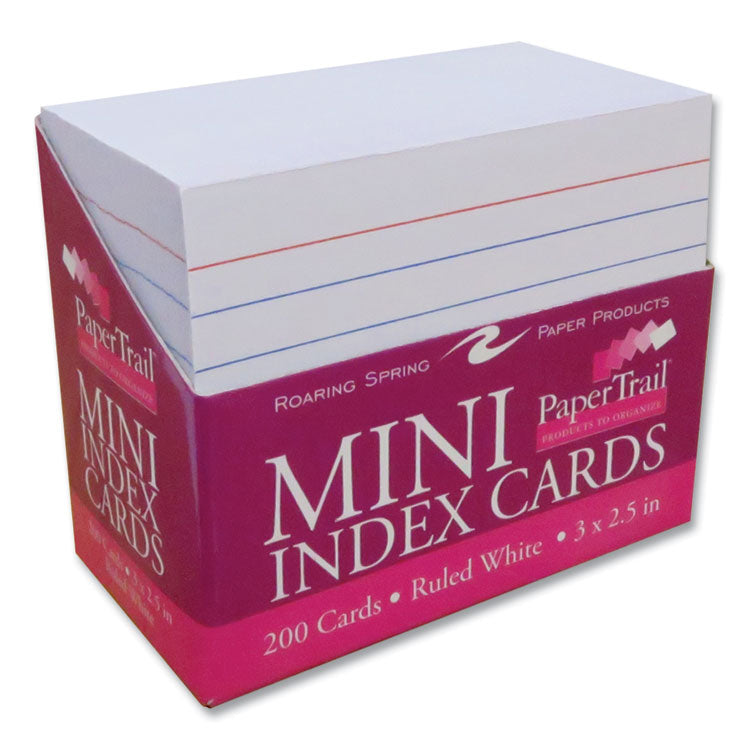 Roaring Spring® Trayed Index Cards, Narrow Ruled, 3 x 2.5, 200/Tray, 36/Carton, Ships in 4-6 Business Days (ROA28041CS) Case of 36