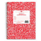 Roaring Spring® Wirebound Composition Book, 1 Sub, Grade 1 Manuscript Format, Red Cover, (36) 9.75 x 7.5 Sheet, 48/CT, Ships in 4-6 Bus Days (ROA10203CS) Case of 48