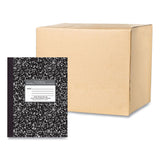 Roaring Spring® Hardcover Composition Book, Quadrille 5 sq/in Rule, Black Marble Cover, (80) 10.25 x 7.88 Sheet, 24/CT, Ships in 4-6 Bus Days (ROA77475CS)