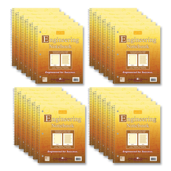 Roaring Spring® Wirebound Engineering Notebook, 20 lb Paper Stock, Buff Cover, 80 Buff 11 x 8.5 Sheets, 24/Carton (ROA13182CS) Case of 24