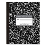 Roaring Spring® Flexible Cover Composition Notebook, Wide/Legal Rule, Black Marble Cover, (60) 10 x 8 Sheet, 72/CT, Ships in 4-6 Bus Days (ROA77505CS)