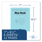 Roaring Spring® Examination Blue Book, Wide/Legal Rule, Blue Cover, (6) 8.5 x 7 Sheets, 1,000/Carton, Ships in 4-6 Business Days (ROA77511CS)