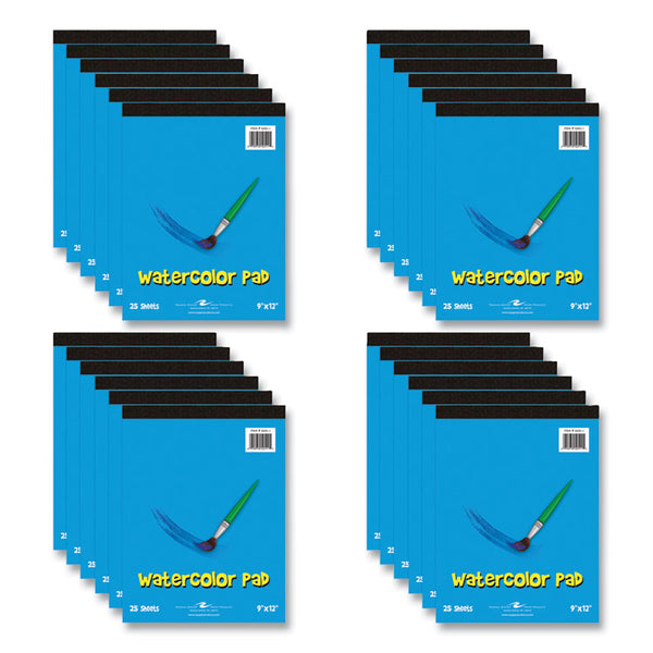 Roaring Spring® Kids Art Watercolor Notepad, 25 White 9 x 12 Sheets, 24/Carton, Ships in 4-6 Business Days (ROA52511CS) Case of 24