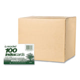 Roaring Spring® Environotes Recycled Index Cards, Narrow Ruled, 4 x 6, White, 100 Cards, 36/Carton, Ships in 4-6 Business Days (ROA74834CS)