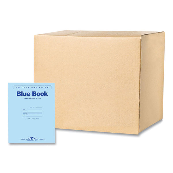 Roaring Spring® Examination Blue Book, Wide/Legal Rule, Blue Cover, (4) 8.5 x 11 Sheets, 600/Carton, Ships in 4-6 Business Days (ROA77515CS)