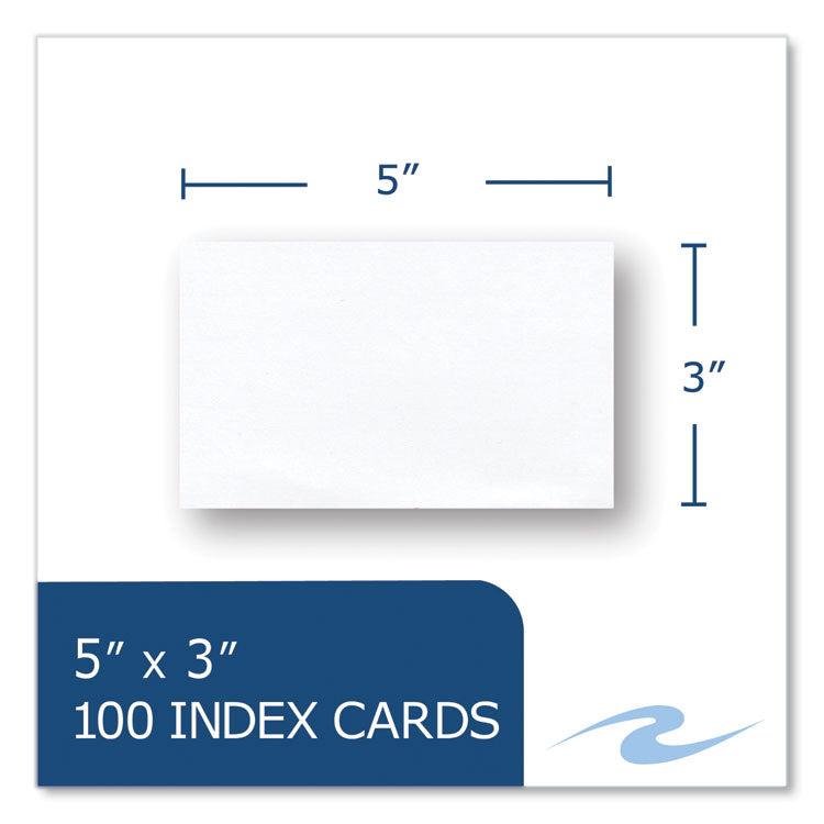 Roaring Spring® White Index Cards, 3 x 5, 100 Cards, 36/Carton, Ships in 4-6 Business Days (ROA74814CS)