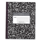 Roaring Spring® Flexible Cover Composition Notebook, Wide/Legal Rule, Black Marble Cover, (100) 8.5 x 7 Sheet, 144/CT, Ships in 4-6 Bus Days (ROA77331CS)