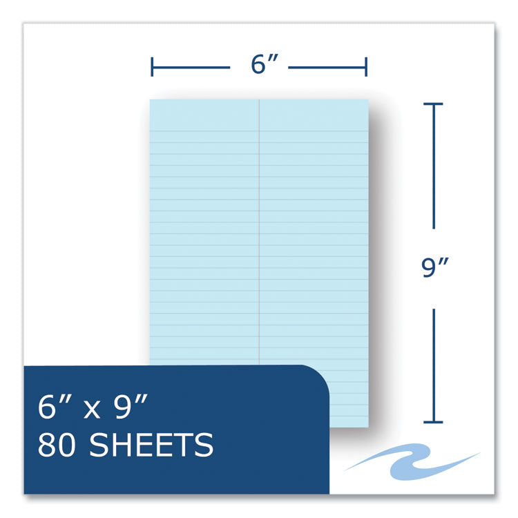 Roaring Spring® EnviroShades Steno Pad, Gregg Rule, White Cover, 80 Blue 6 x 9 Sheets, 24 Pads/Carton, Ships in 4-6 Business Days (ROA12284CS)