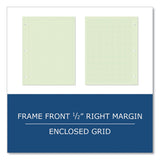 Roaring Spring® Engineer Pad, (0.5" Margins), Quad Rule (5 sq/in, 1 sq/in), 200 Lt Green 8.5x11 Sheets/Pad, 12/CT, Ships in 4-6 Business Days (ROA95389CS) Case of 12