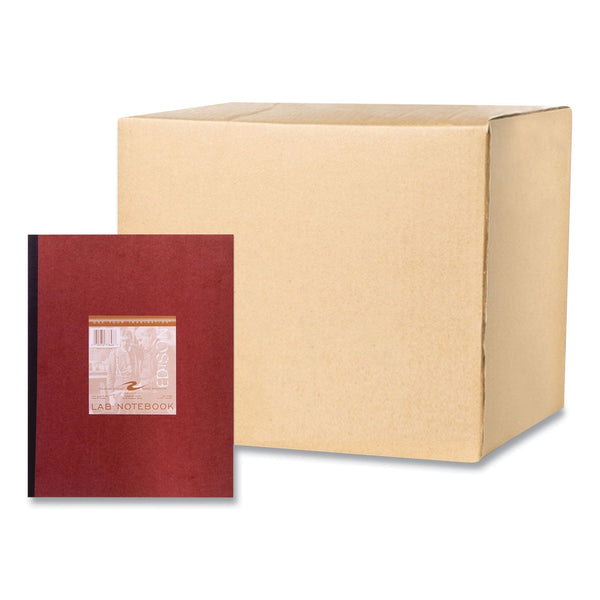 Roaring Spring® Lab and Science Numbered Notebook, Quadrille Rule (4 sq/in), Red Cover, (76) 11.75 x 9.25 Sheets, 24/CT,Ships in 4-6 Bus Days (ROA77648CS) Case of 24