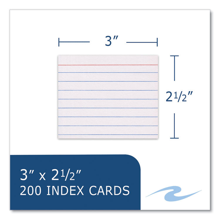 Roaring Spring® Trayed Index Cards, Narrow Ruled, 3 x 2.5, 200/Tray, 36/Carton, Ships in 4-6 Business Days (ROA28041CS) Case of 36