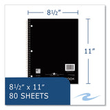 Roaring Spring® Subject Wirebound Notebook, 1-Subject, Medium/College Rule, Asst Cover, (80) 11 x 8.5 Sheets, 24/CT, Ships in 4-6 Bus Days (ROA11281CS)