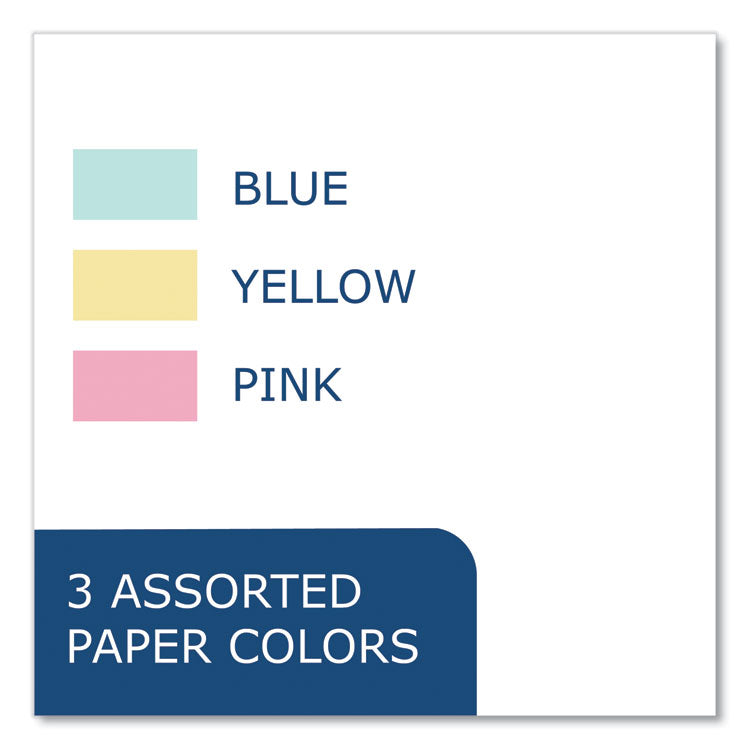 Roaring Spring® Colored Index Cards, 3 x 5, Assorted Colors, 100/Pack, 36 Packs/Carton, Ships in 4-6 Business Days (ROA83369CS)