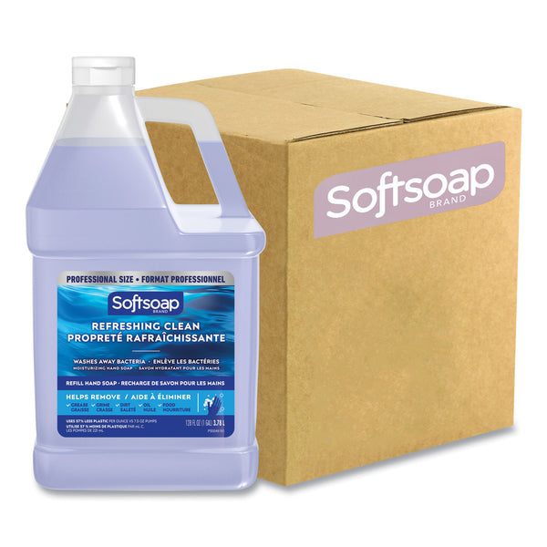 Softsoap Liquid Hand Soap Refills, Refreshing Clean, 128 oz, 4/Carton (CPC61036482CT) Case of 4