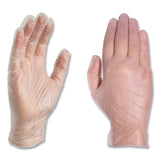X3® by AMMEX® Industrial Vinyl Gloves, Powder-Free, Small, 3 mil Thick, 9.5" Long, Clear, 100/Box, 10 Boxes/Carton (AXCGPX342100) Case of 1000