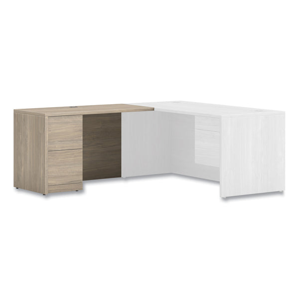 HON 10500 Series Return with Full-Height Pedestal, Left, 48" x 24" x 29.5", Kingswood Walnut (HON105906LLKI1) Each