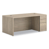 HON® 10500 Series Single Full-Height Pedestal Desk, Right: Box/Box/File, 72" x 36" x 29.5", Kingswood Walnut (HON105895RLKI1) Each