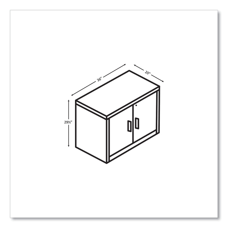 HON 10500 Series Storage Cabinet with Doors, Two Shelves, 36" x 20" x 29.5", Pinnacle (HON105291PINC) Each