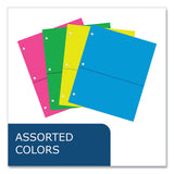 Roaring Spring® Binder Pocket, 9 w x 11 h, Assorted Colors, 144/Carton, Ships in 4-6 Business Days (ROA50725CS) Case of 12