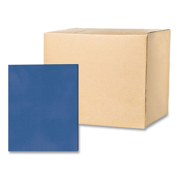 Roaring Spring Pocket Folder, 0.5" Capacity, 11 x 8.5, Dark Blue, 25/Box, 10 Boxes/Carton (ROA50116CS) Case of 250