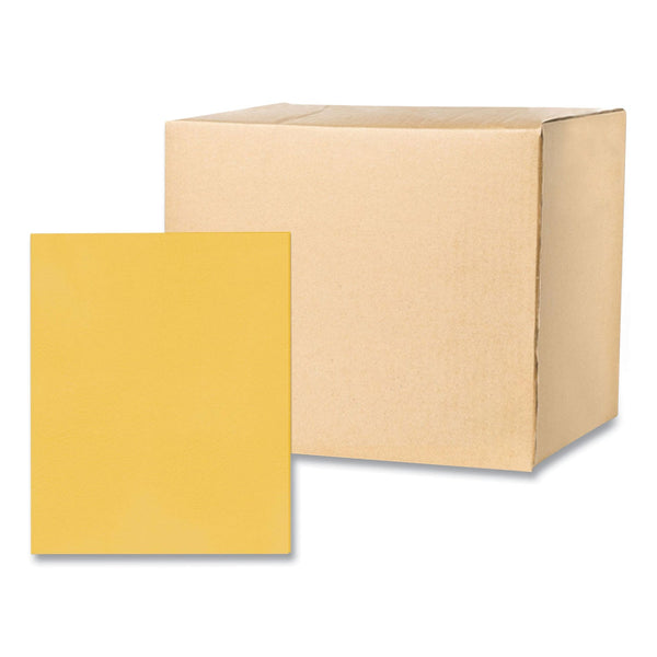 Roaring Spring Pocket Folder, 0.5" Capacity, 11 x 8.5, Gold, 25/Box, 10 Boxes/Carton (ROA50121CS) Case of 250
