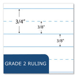 Roaring Spring® Wirebound Composition Book, 1-Subject, Grade 2 Manuscript Format, Blue Cover, (36) 9.75 x 7.5 Sheet, 48/Carton (ROA10202CS)