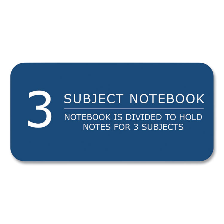 Roaring Spring® Subject Wirebound Notebook, 3-Subject, Medium/College Rule, Asst Cover, (120) 11 x 9 Sheets, 24/Carton, Ships in 4-6 Bus Days (ROA11384CS) Case of 24