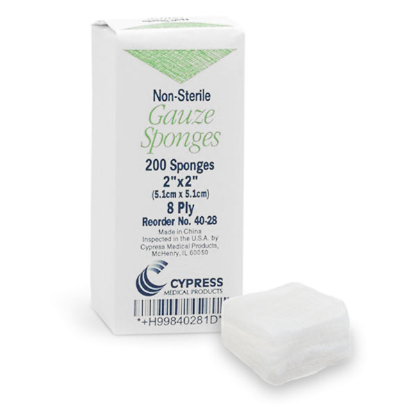 McKesson Gauze Sponge 2 X 2 Inch 8-Ply NonSterile 200 per Pack (867172_BX) 200/BX