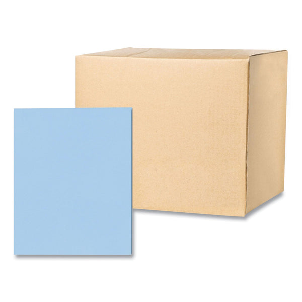 Roaring Spring Pocket Folder, 0.5" Capacity, 11 x 8.5, Light Blue, 25/Box, 10 Boxes/Carton (ROA50124CS) Case of 250