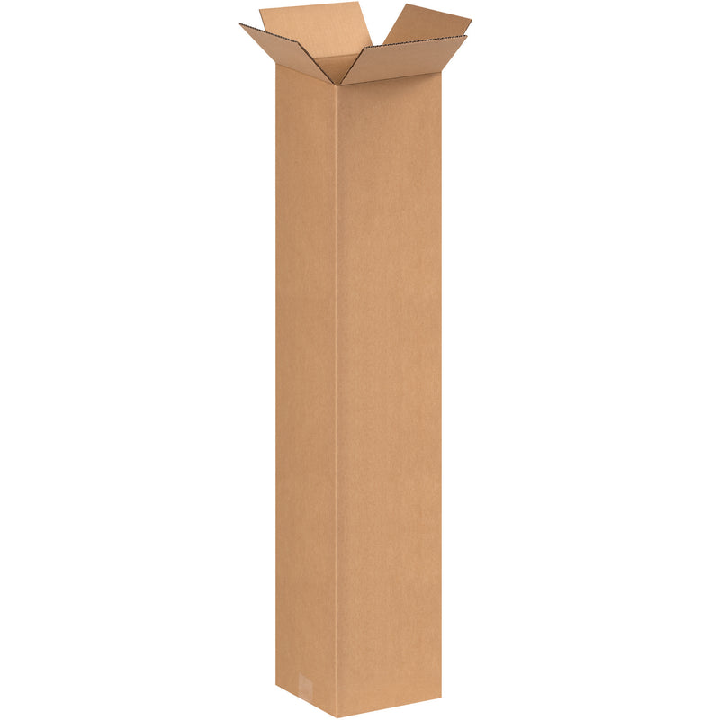 8 x 8 x 40" Tall Corrugated Boxes, Bundle Of 20 Bundle Of 20