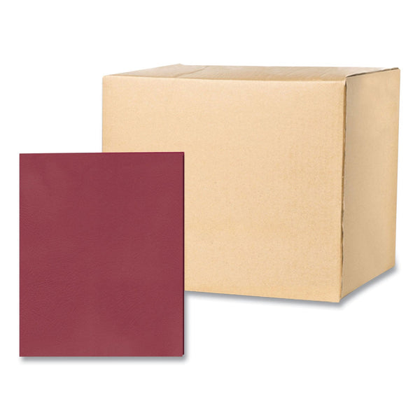 Roaring Spring Pocket Folder, 0.5" Capacity, 11 x 8.5, Scarlet, 25/Box, 10 Boxes/Carton (ROA50112CS) Case of 250